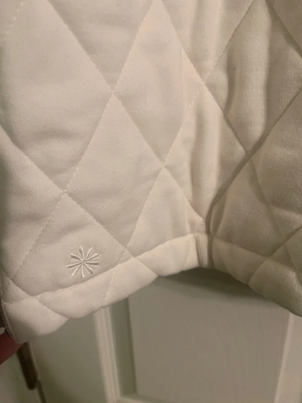 Athleta Quilted Crewneck Sweatshirt in White - Picture 8 of 9